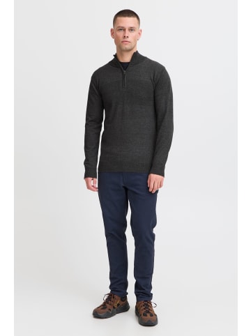 INDICODE Troyer IDErno 35423MM Strickpulli mit Reißverschluss in grau melange