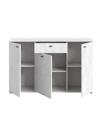 ebuy24 Sideboard Stone Weiß 138 x 40 cm