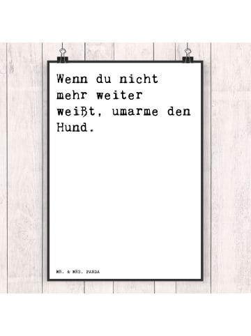 Mr. & Mrs. Panda Poster Wenn du nicht mehr... mit Spruch in Weiß