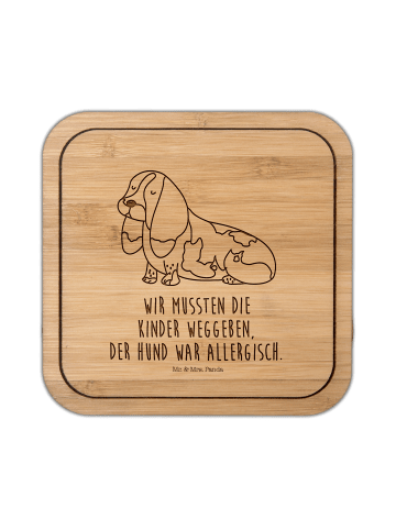 Mr. & Mrs. Panda Ostergeschenk Hund Basset Hound mit Spruch in Transparent