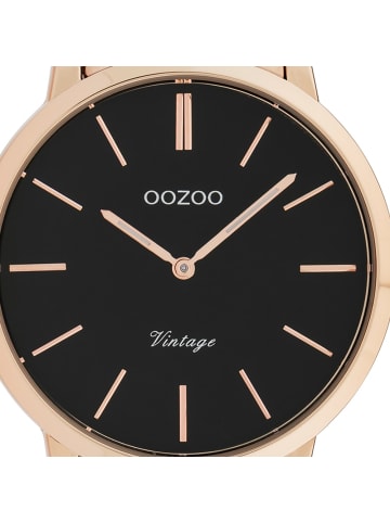 Oozoo Armbanduhr Oozoo Vintage Series rosegold groß (ca. 42mm)