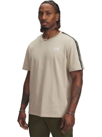 Under Armour Sportshirt "Icon Hwt Taping T-Shirt" in Braun