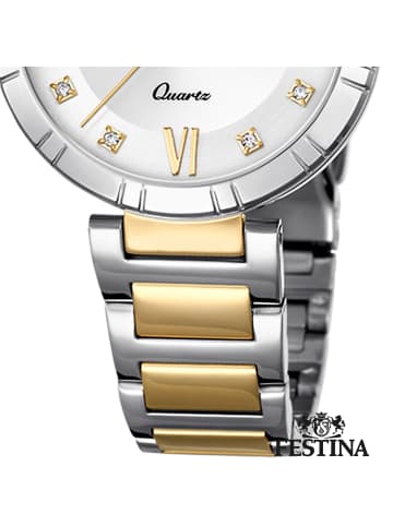 Festina Analog-Armbanduhr Festina Mademoiselle silber, gold mittel (ca. 33mm)