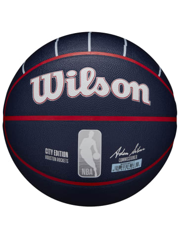 Wilson Wilson NBA Team City Collector Houston Rockets Ball in Dunkelblau