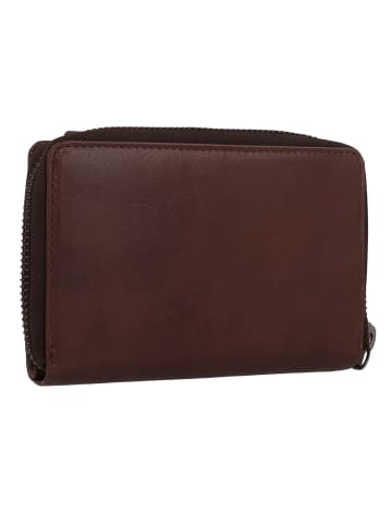 Greenburry Newport Geldbörse RFID Schutz Leder 14 cm coffee