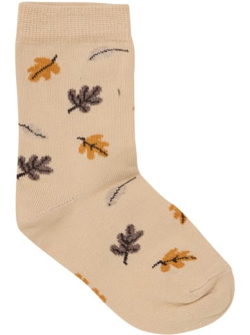 Minymo Kinder Socken "Socks with Pattern (5-Pack)" in Braun
