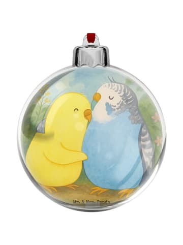 Mr. & Mrs. Panda christbaumkugel Wellensittich Liebe Design ohne... in Weiß