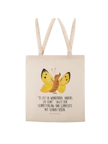 Mr. & Mrs. Panda Shopper Schmetterling Zitronenfalter mit Spruch in Creme
