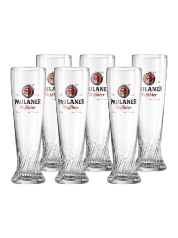 Ritzenhoff & Breker 6er Set Weizenbiergläser Paulaner 500 ml transparent in transparent