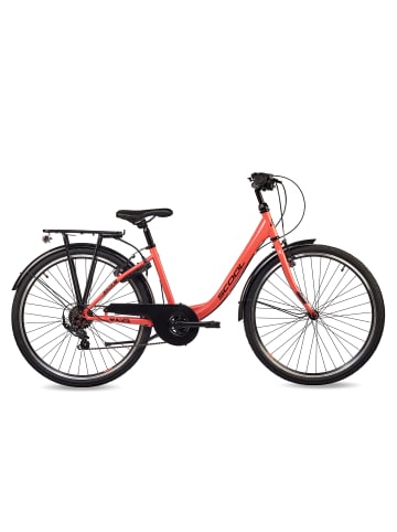 S'COOL Kinderfahrrad - chiX 26 Zoll 6-Gang | ab 10 Jahre - Coral/Dark Red