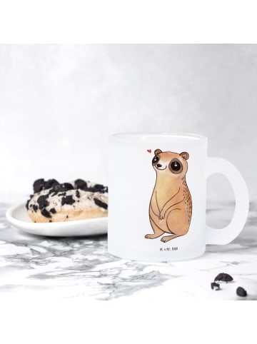 Mr. & Mrs. Panda Tee Tasse Plumplori Glücklich ohne Spruch in Transparent
