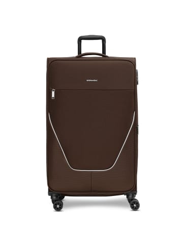Stratic taska 4-Rollen Trolley L 76 cm mit Dehnfalte in coffee