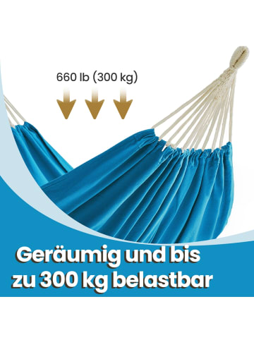 SONGMICS Hängematte Socozzy in Blau - (B)150 x (H)0.1 x (T)210 cm