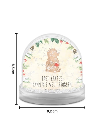 Mr. & Mrs. Panda Weihnachtskugel Bär Kaffee mit Spruch in Naturpapier