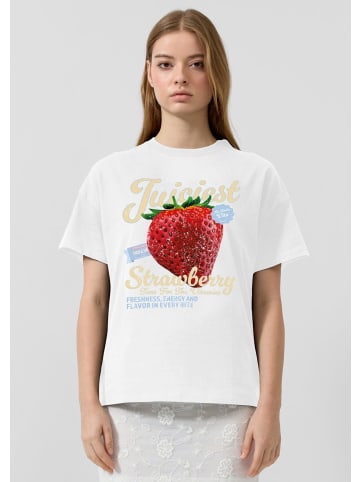 QS T-Shirt in 01D1_weiß
