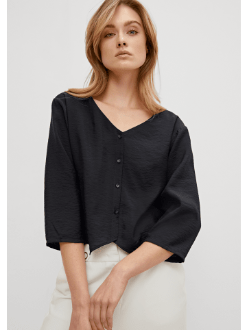 comma Bluse 3/4 Arm in Schwarz