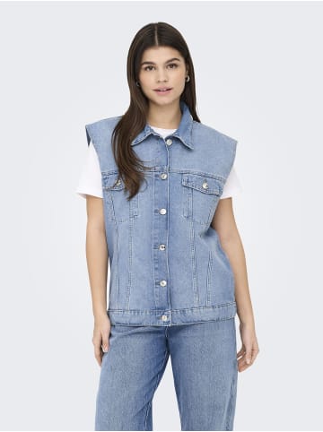 ONLY Jeansweste in Light Blue Denim
