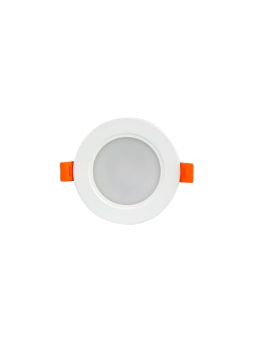 LED Line Downlight Einbau 95mm Deckenleuchte 5 Watt 450lm (3000K warmweiß) Quad in Weiß