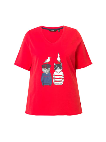Ulla Popken Shirt in neon rot