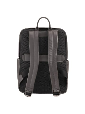 DuDu Sydney Daypack Leder 42 cm Laptopfach in anthracite