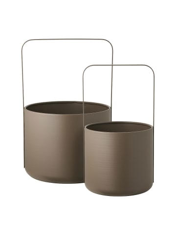 ebuy24 Pflanzkübel Tea Braun 25 x 25 cm