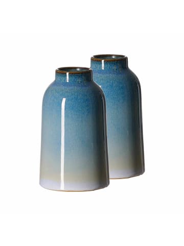 Ritzenhoff & Breker 2er Set Vasen Leria in 16,5 cm in blau