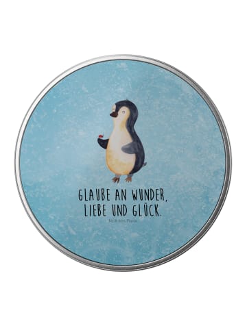 Mr. & Mrs. Panda Teedose Pinguin Marienkäfer mit Spruch in Eisblau