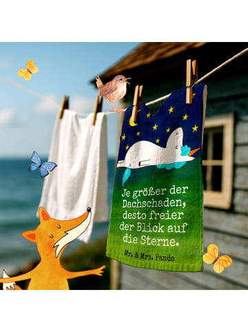 Mr. & Mrs. Panda Gästehandtücher Einhorn Sternenhimmel Design mi... in Weiß