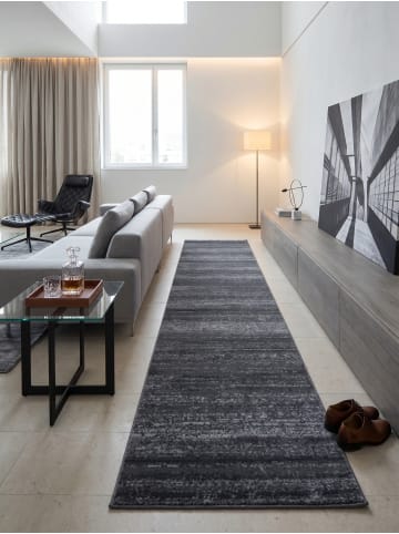 KADIMA DESIGN Teppich Kurzflor Waschbar Einfarbig INN Strapazierfähig OEKO-TEX in Grau