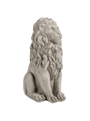 Beliani Gartenfigur LEONE in Grau - (W) 34 x (H) 70 x (L) 40 cm
