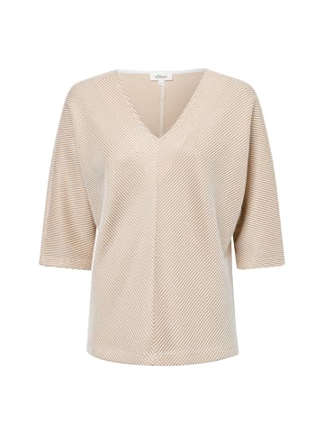 s.Oliver Sweatshirt in camel weiß - 0002