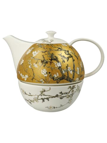 Goebel Teekanne mit Stövchen Vincent van Gogh - Mandelbaum 1,2 l in bunt