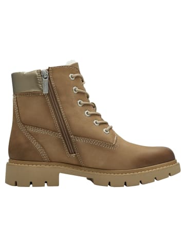 Tamaris WIDE FIT Stiefelette in CAMEL NUBUC