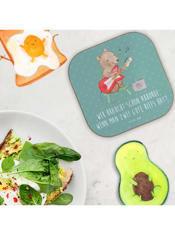 Mr. & Mrs. Panda Bierdeckel E-Gitarre Zwei Riffs mit Spruch in Meeresbrise