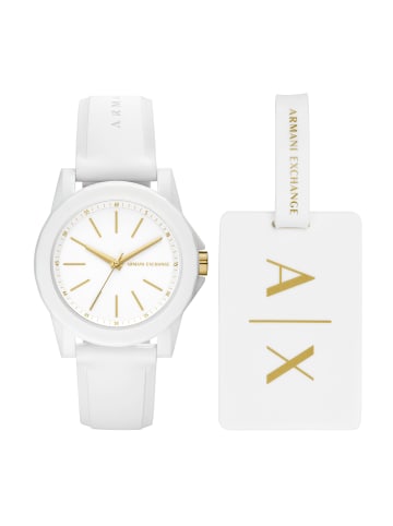 Armani Exchange Armbanduhr The White Silikon in weiss