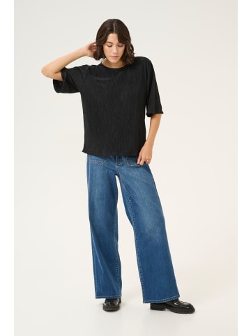 Kaffe Kurzarm-Bluse KAiben in Black Deep