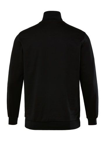 Men Plus Sweatjacke in schwarz