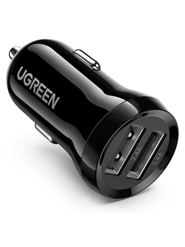 Ugreen Ugreen AutoLadegerät 2x USB 24W 4 8 A 2x 2 4 A schwarz 50875