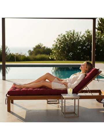 relaxdays Bankauflage in Rot - 180 x 70 cm