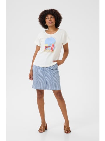 Cream T-shirt CRRigga Loose fit in Blue Yellow Motel