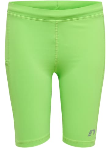 Newline Newline Tight Kurze Hose Kids Core Laufen Unisex Kinder Dehnbarem in GREEN FLASH