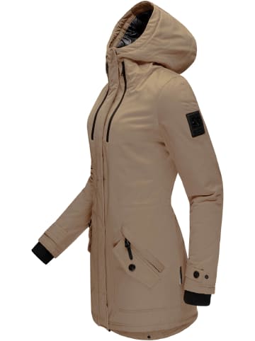 Navahoo Wintermantel Avrille II in Taupe Grey