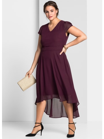 sheego Abendkleid in aubergine