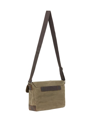 DreiMaster Men Messenger Bag in Light Olive