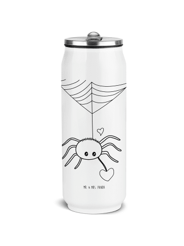 Mr. & Mrs. Panda Wasserflasche Spinne Agathe Liebe ohne Spruch in Weiß