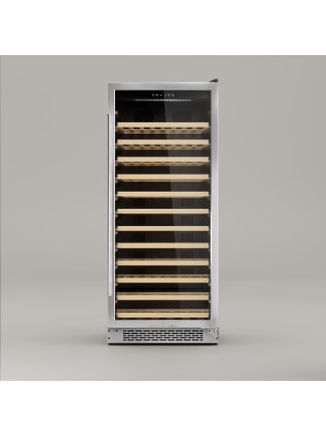 Les Petits Champs Weinkühlschrank 100 Flaschen eingebaut CAVCE100 Silber Energieklasse G