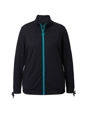 Ulla Popken Sweatjacke in schwarz