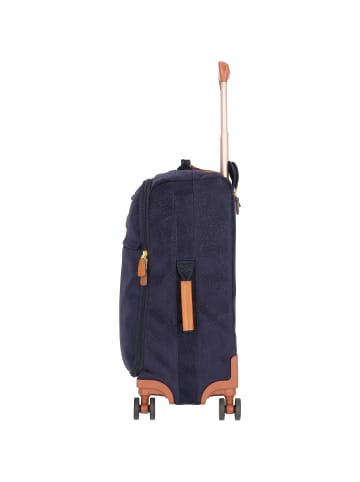 BRIC`s Life 4-Rollen Kabinentrolley 55 cm blau