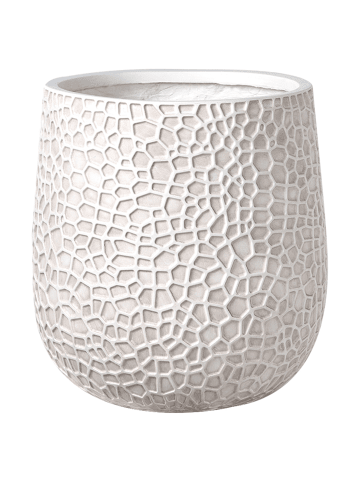 Beliani Outdoor Blumentopf QIYUN in Beige - (W) 41 x (H) 43 x (L) 41 cm