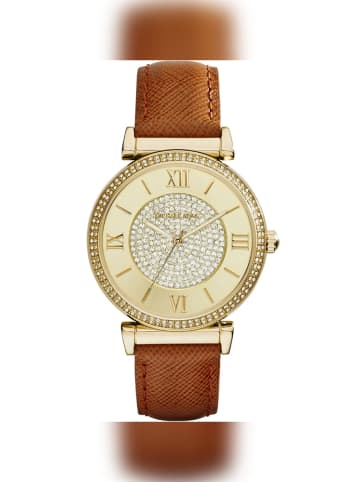 Michael Kors Damenuhr in Braun, Lederarmband, Modell: MK2375 Catlin Lady